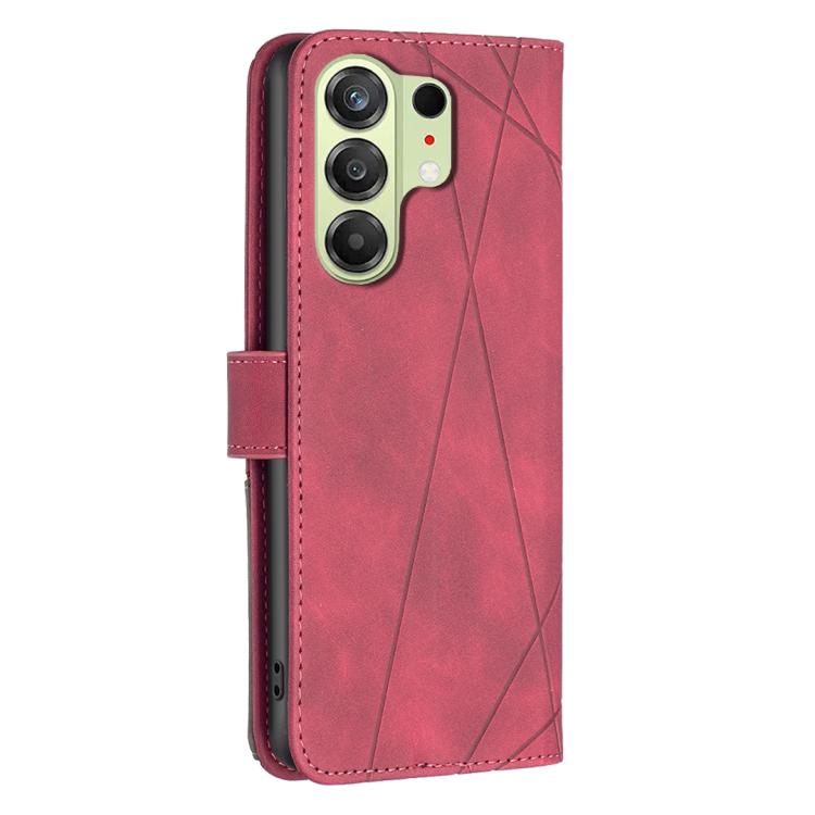 For Tecno Camon 50 4G Magnetic Buckle Rhombus Texture Leather Phone Case