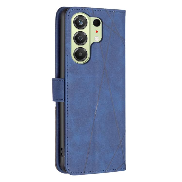 For Tecno Camon 50 4G Magnetic Buckle Rhombus Texture Leather Phone Case