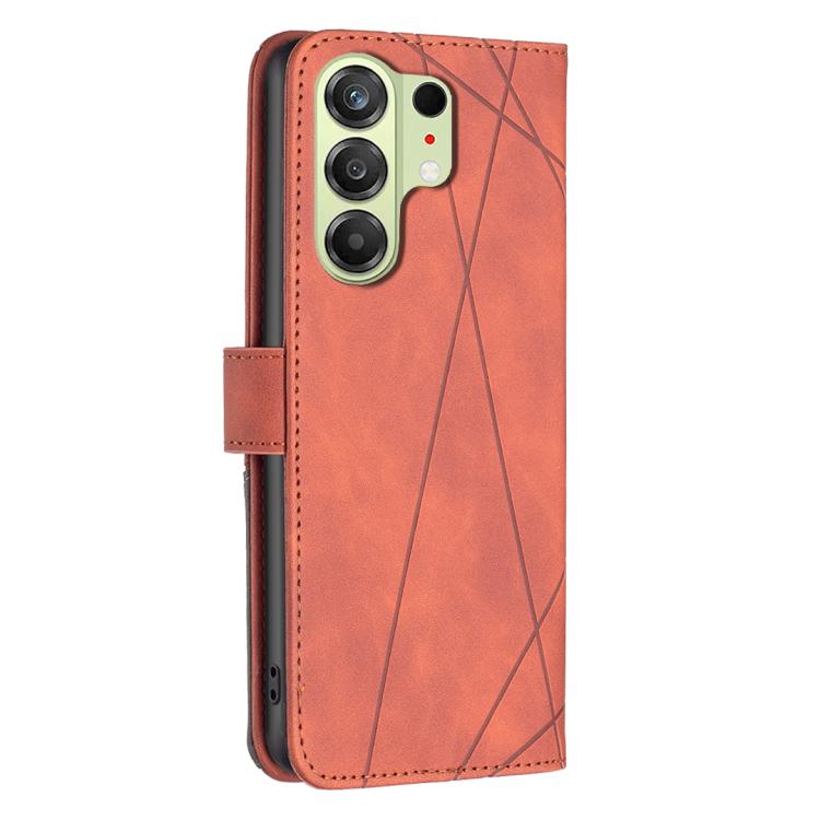 For Tecno Camon 50 4G Magnetic Buckle Rhombus Texture Leather Phone Case