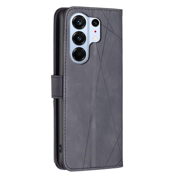 For Tecno Camon 50 Pro 4G Magnetic Buckle Rhombus Texture Leather Phone Case