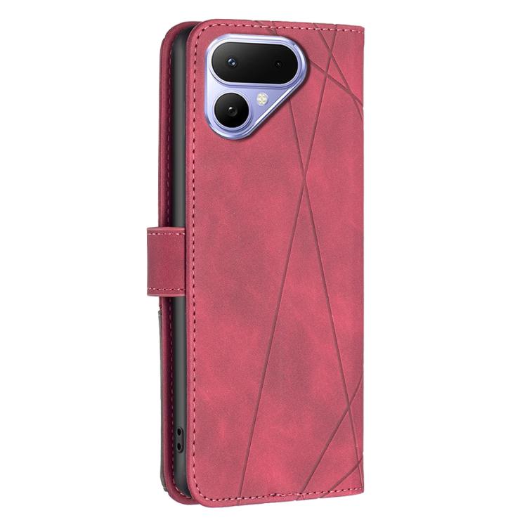 For Tecno Pova Curve 2 5G Magnetic Buckle Rhombus Texture Leather Phone Case