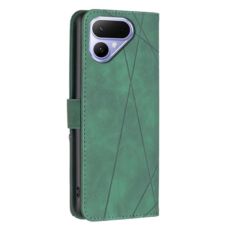 For Tecno Pova Curve 2 5G Magnetic Buckle Rhombus Texture Leather Phone Case