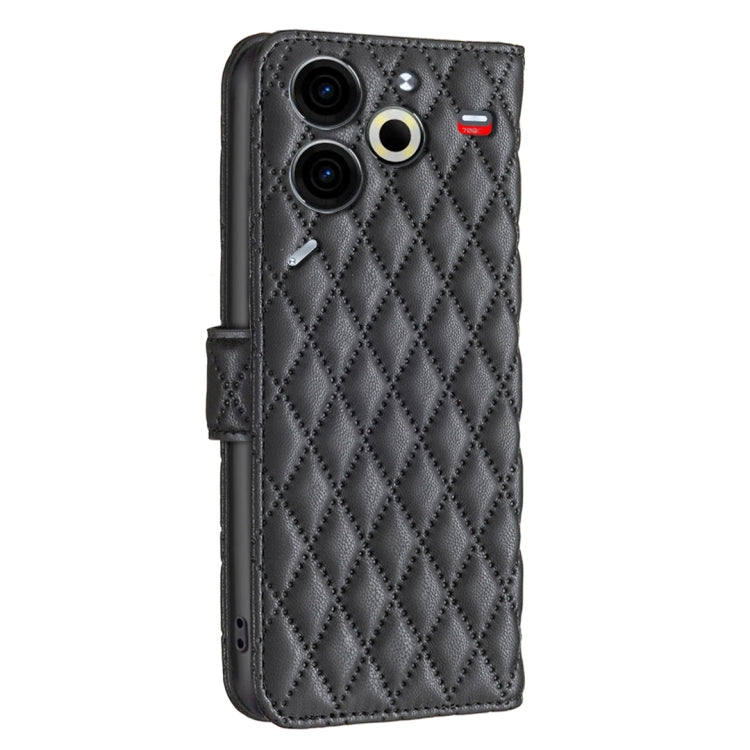 For Tecno Pova 6 Neo Diamond Lattice Wallet Flip Leather Phone Case