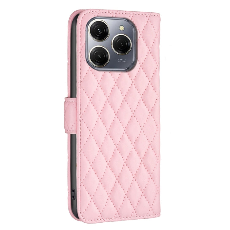 For Tecno Spark 20 Pro 5G Diamond Lattice Wallet Flip Leather Phone Case
