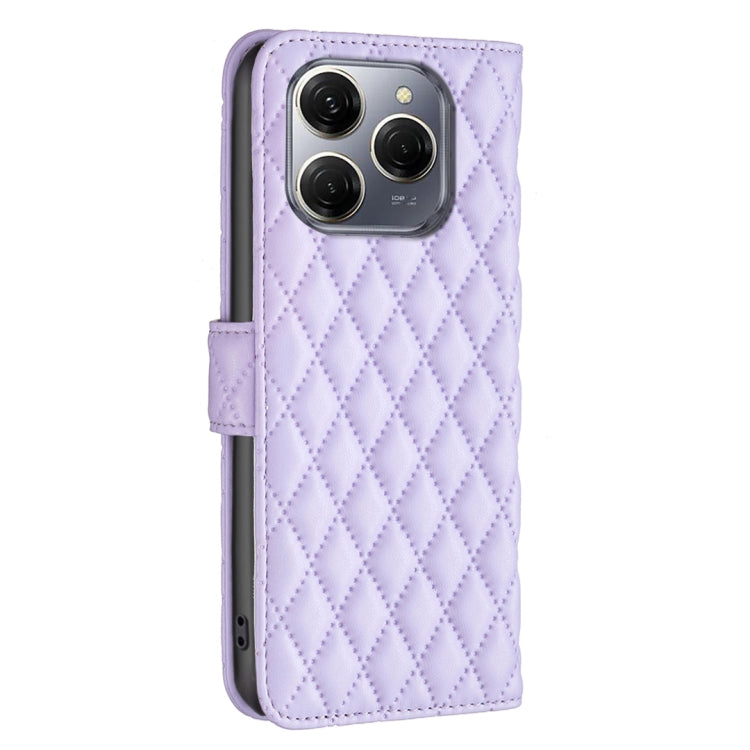 For Tecno Spark 20 Pro 5G Diamond Lattice Wallet Flip Leather Phone Case
