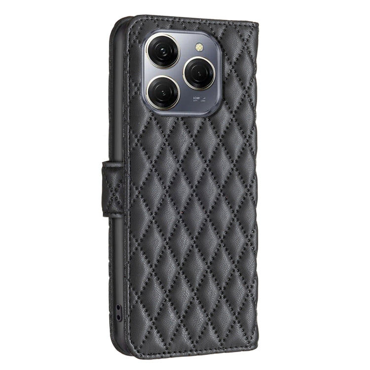 For Tecno Spark 20 Pro 5G Diamond Lattice Wallet Flip Leather Phone Case
