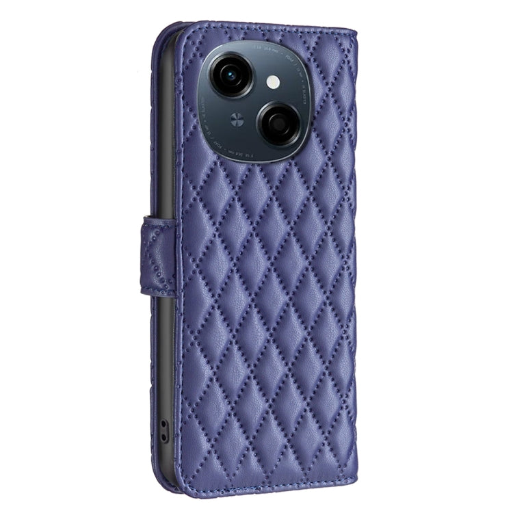 For Tecno Spark Go 1 / Pop 9 Diamond Lattice Wallet Flip Leather Phone Case