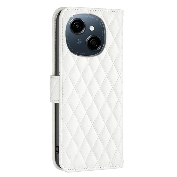 For Tecno Spark Go 1 / Pop 9 Diamond Lattice Wallet Flip Leather Phone Case