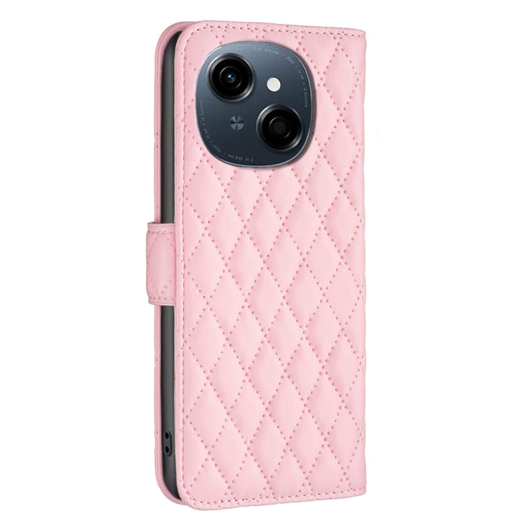 For Tecno Spark Go 1 / Pop 9 Diamond Lattice Wallet Flip Leather Phone Case