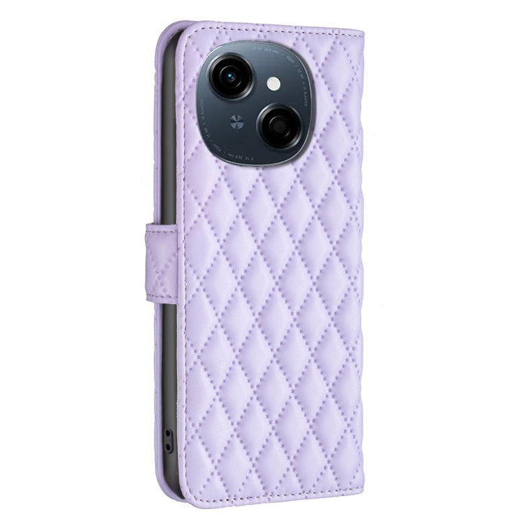 For Tecno Spark Go 1 / Pop 9 Diamond Lattice Wallet Flip Leather Phone Case