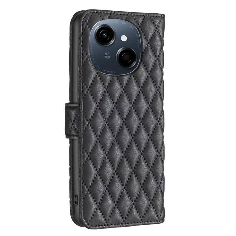 For Tecno Spark Go 1 / Pop 9 Diamond Lattice Wallet Flip Leather Phone Case