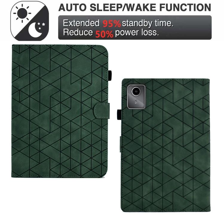 For Lenovo Xiaoxin Pad 11 2025 Rhombus TPU Smart Leather Tablet Case