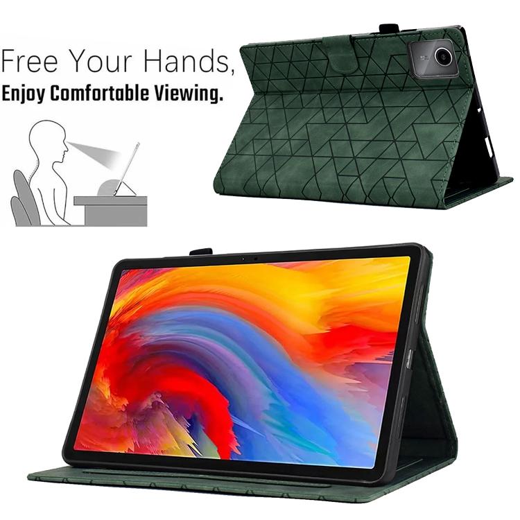 For Lenovo Xiaoxin Pad 11 2025 Rhombus TPU Smart Leather Tablet Case