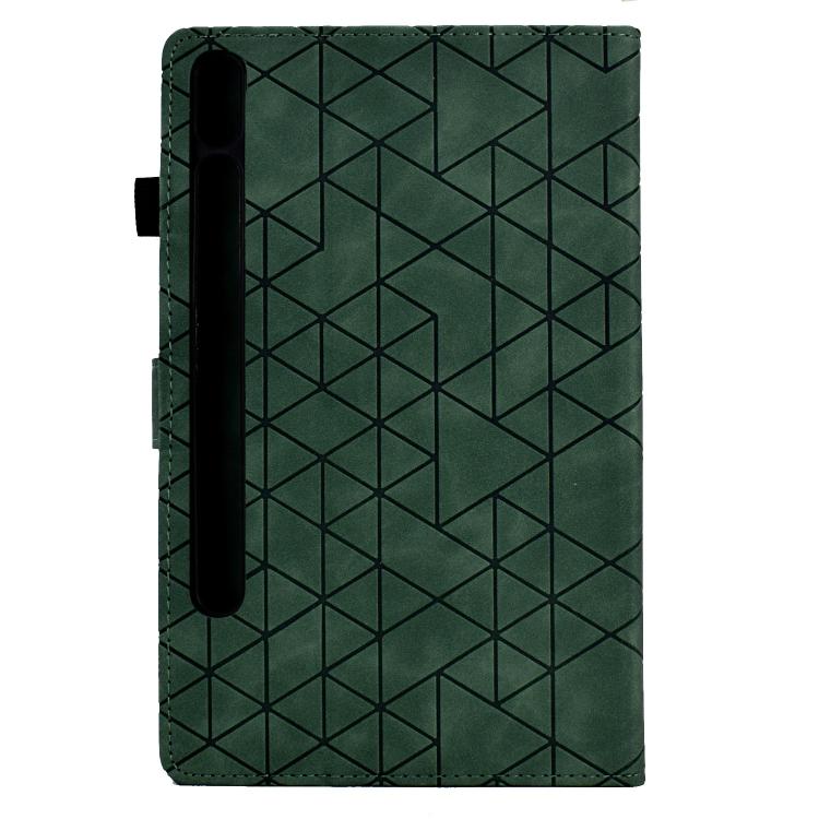 For Samsung Galaxy Tab S10 FE+ Rhombus TPU Smart Leather Tablet Case