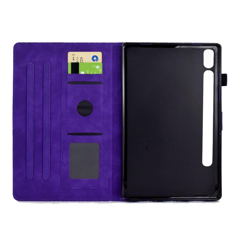 For Samsung Galaxy Tab S10 FE+ Rhombus TPU Smart Leather Tablet Case