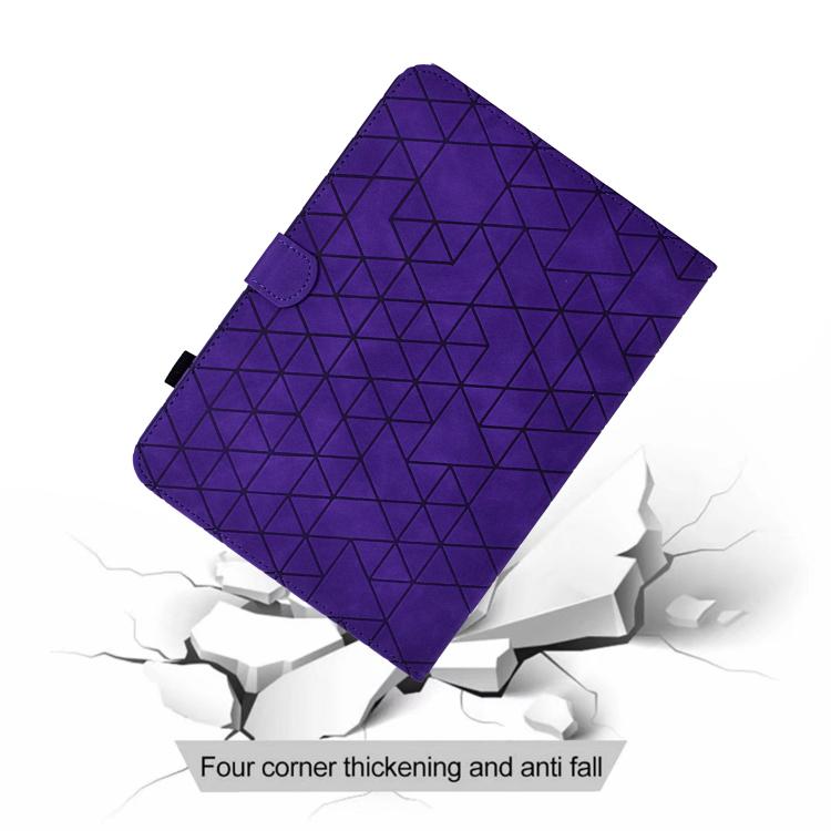 For Samsung Galaxy Tab S10 FE+ Rhombus TPU Smart Leather Tablet Case