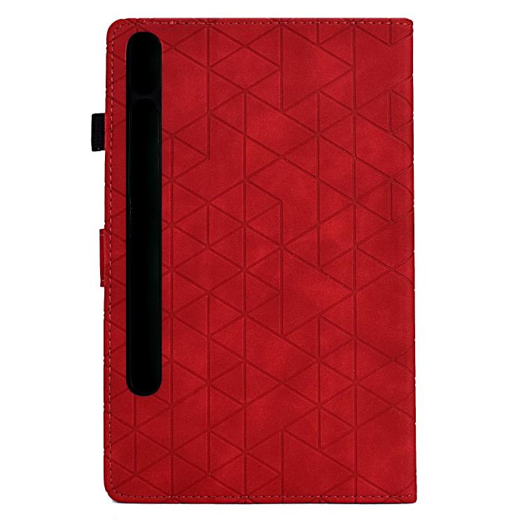 For Samsung Galaxy Tab S10 FE+ Rhombus TPU Smart Leather Tablet Case