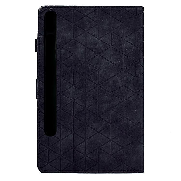 For Samsung Galaxy Tab S10 FE+ Rhombus TPU Smart Leather Tablet Case
