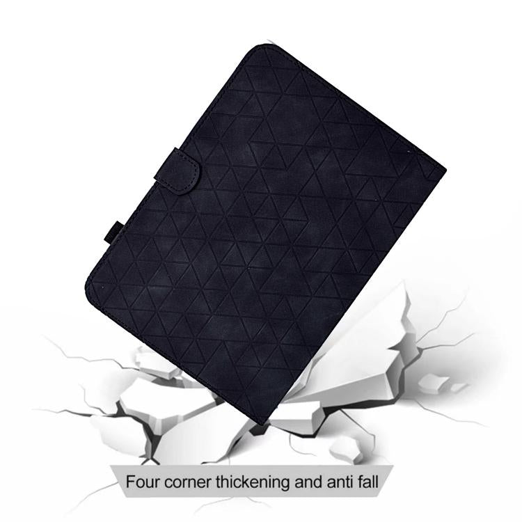 For Samsung Galaxy Tab S10 FE+ Rhombus TPU Smart Leather Tablet Case