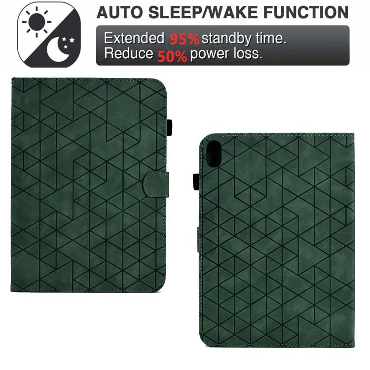 For Samsung Galaxy Tab S11 Rhombus TPU Smart Leather Tablet Case