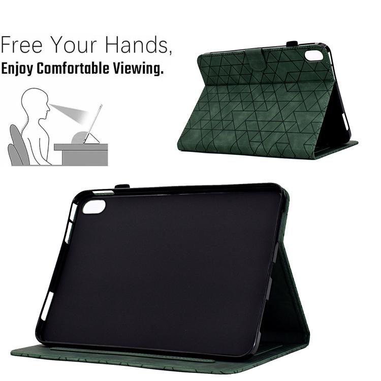 For Samsung Galaxy Tab S11 Rhombus TPU Smart Leather Tablet Case