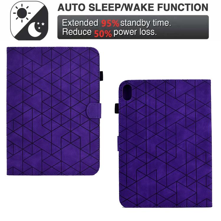 For Samsung Galaxy Tab S11 Rhombus TPU Smart Leather Tablet Case