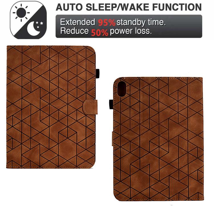 For Samsung Galaxy Tab S11 Rhombus TPU Smart Leather Tablet Case