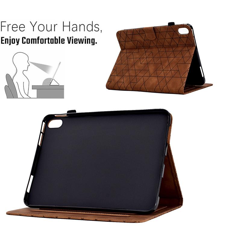 For Samsung Galaxy Tab S11 Rhombus TPU Smart Leather Tablet Case