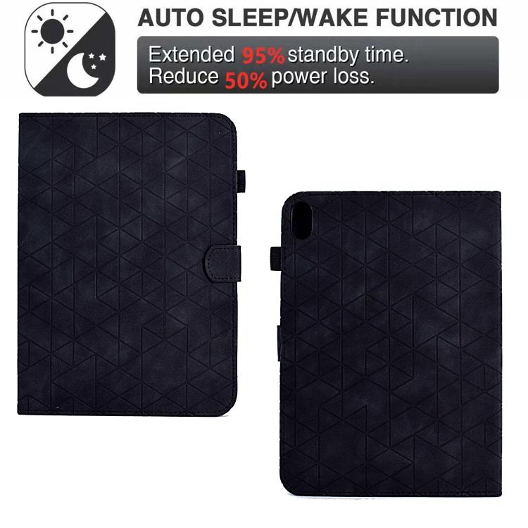 For Samsung Galaxy Tab S11 Rhombus TPU Smart Leather Tablet Case