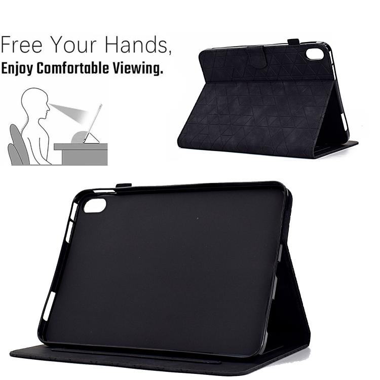 For Samsung Galaxy Tab S11 Rhombus TPU Smart Leather Tablet Case