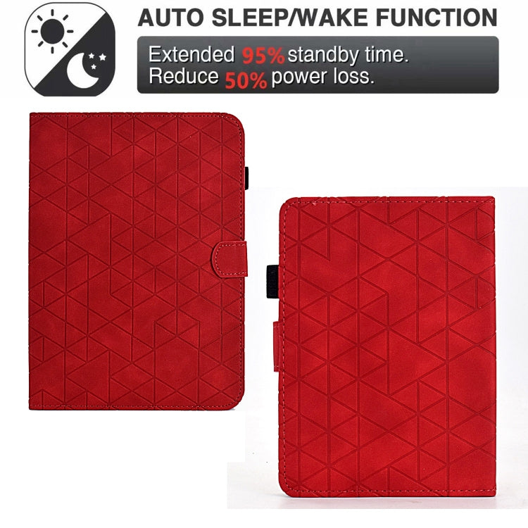 For Amazon Kindle Paperwhite 12th Gen 2024 Rhombus TPU Smart Leather Tablet Case