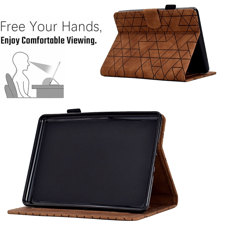 For Amazon Kindle Paperwhite 12th Gen 2024 Rhombus TPU Smart Leather Tablet Case