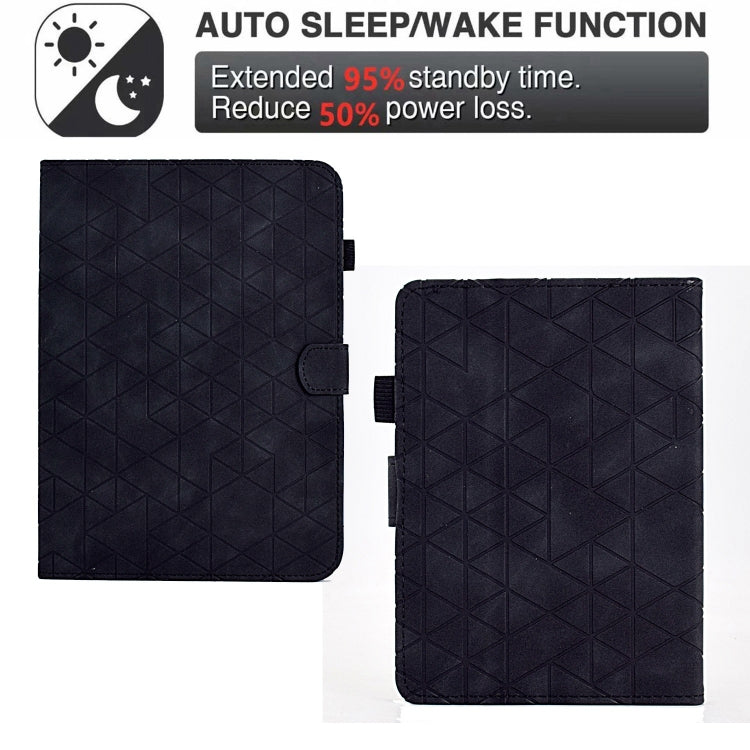 For Amazon Kindle Paperwhite 12th Gen 2024 Rhombus TPU Smart Leather Tablet Case