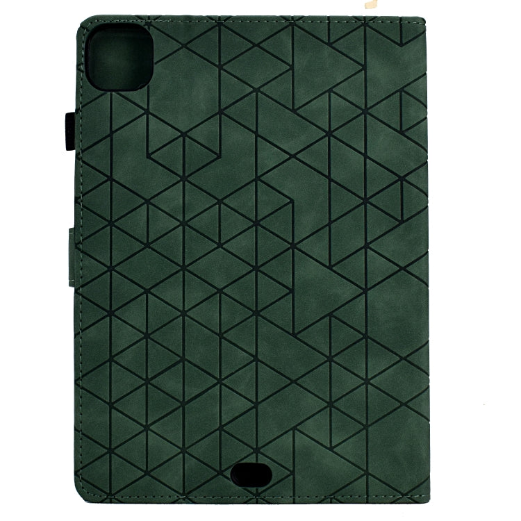 For iPad Pro 11 2025 / 2024 Rhombus TPU Smart Leather Tablet Case