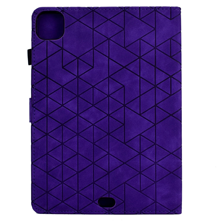 For iPad Pro 11 2025 / 2024 Rhombus TPU Smart Leather Tablet Case