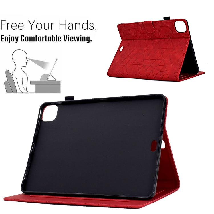 For iPad Pro 11 2025 / 2024 Rhombus TPU Smart Leather Tablet Case
