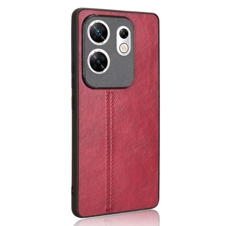 For Infinix Zero 30 4G Cow Pattern Sewing Back Cover Phone Case