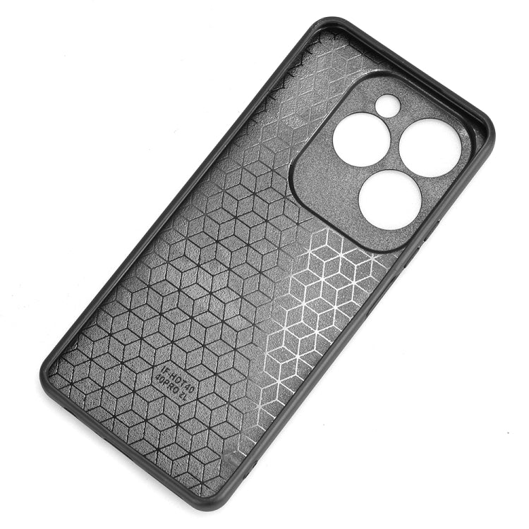 For Infinix Hot 40 4G / Hot 40 Pro 4G Cow Pattern Sewing Back Cover Phone Case