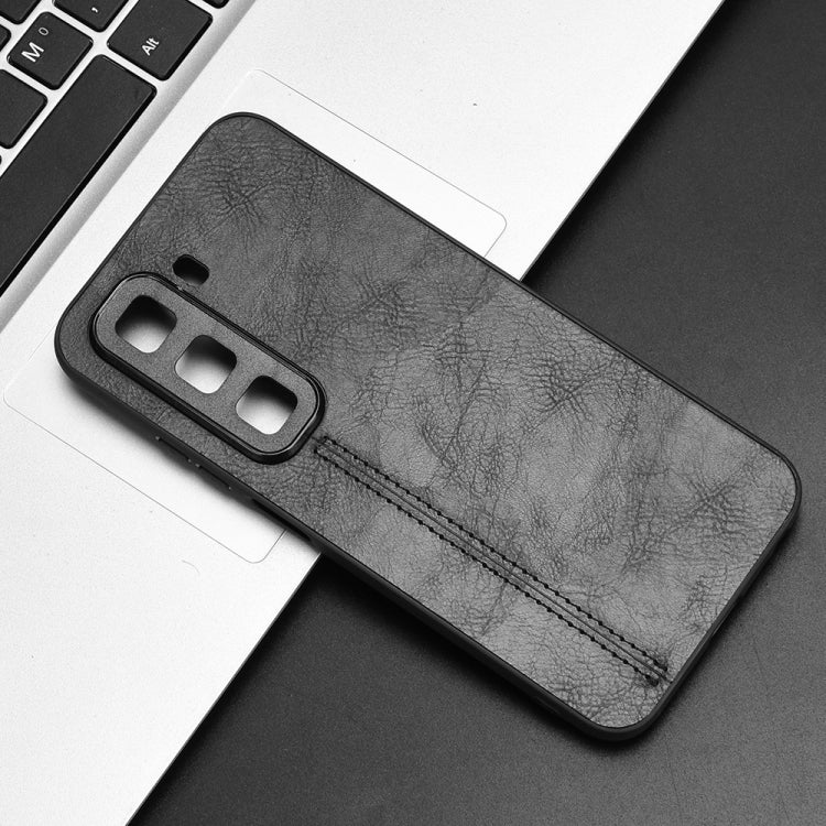 For Infinix Hot 50 4G Cow Pattern Sewing Back Cover Phone Case