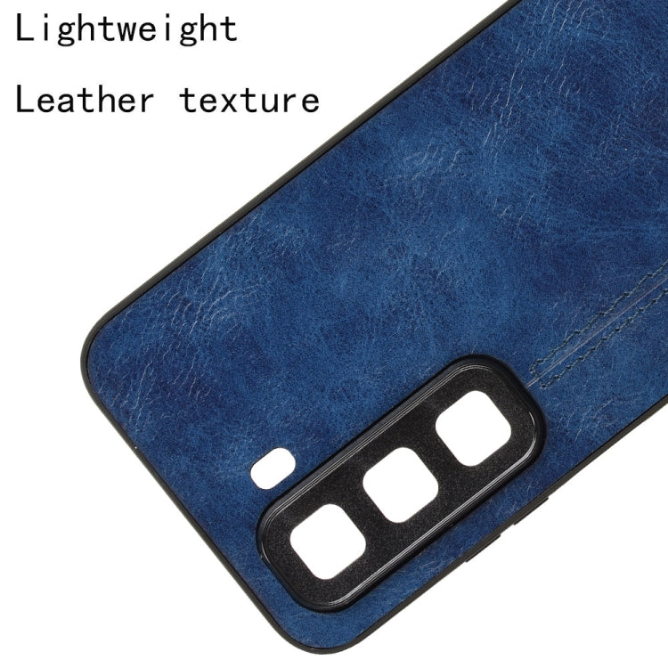 For Infinix Hot 50 4G Cow Pattern Sewing Back Cover Phone Case