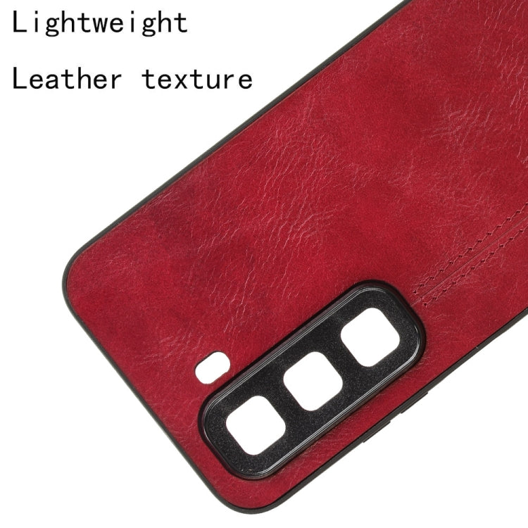 For Infinix Hot 50 5G Cow Pattern Sewing Back Cover Phone Case