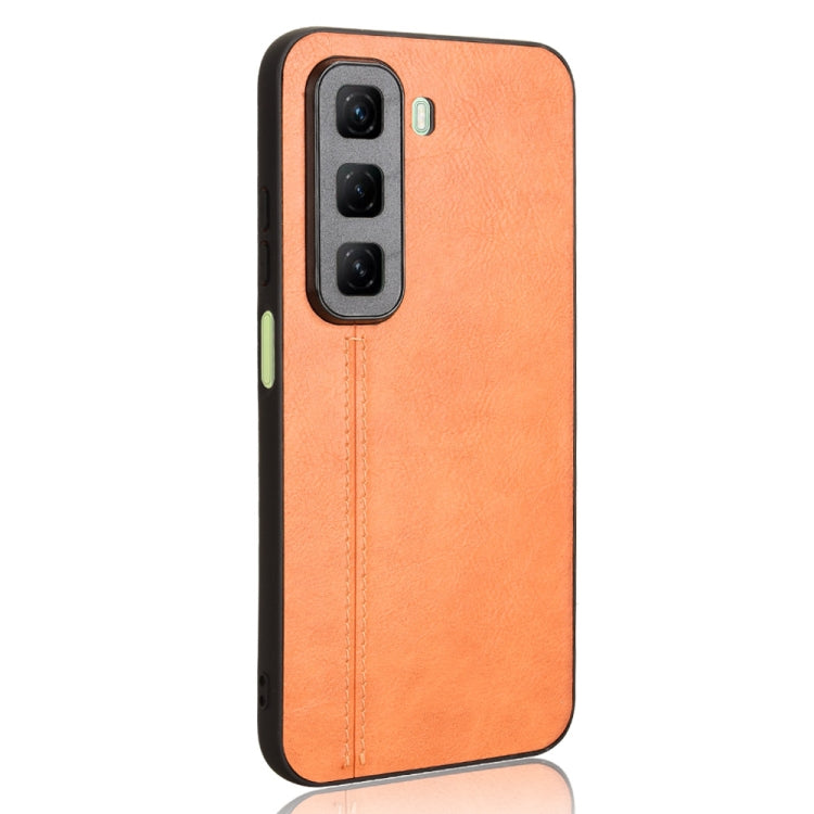 For Infinix Hot 50 5G Cow Pattern Sewing Back Cover Phone Case