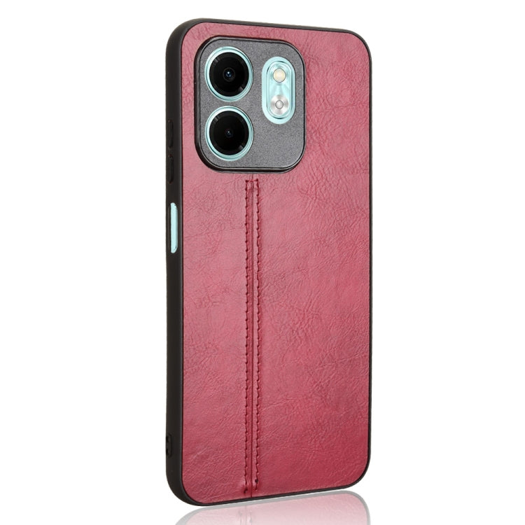 For Infinix Hot 50i / Smart 9 Cow Pattern Sewing Back Cover Phone Case