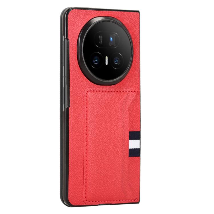 For Honor Magic V5 Litchi Texture Card Slots Back Cover Phone Case