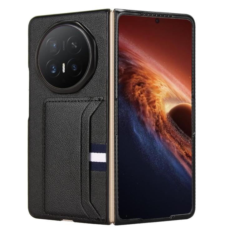 For Honor Magic V6 Litchi Texture Card Slots Back Cover Phone Case