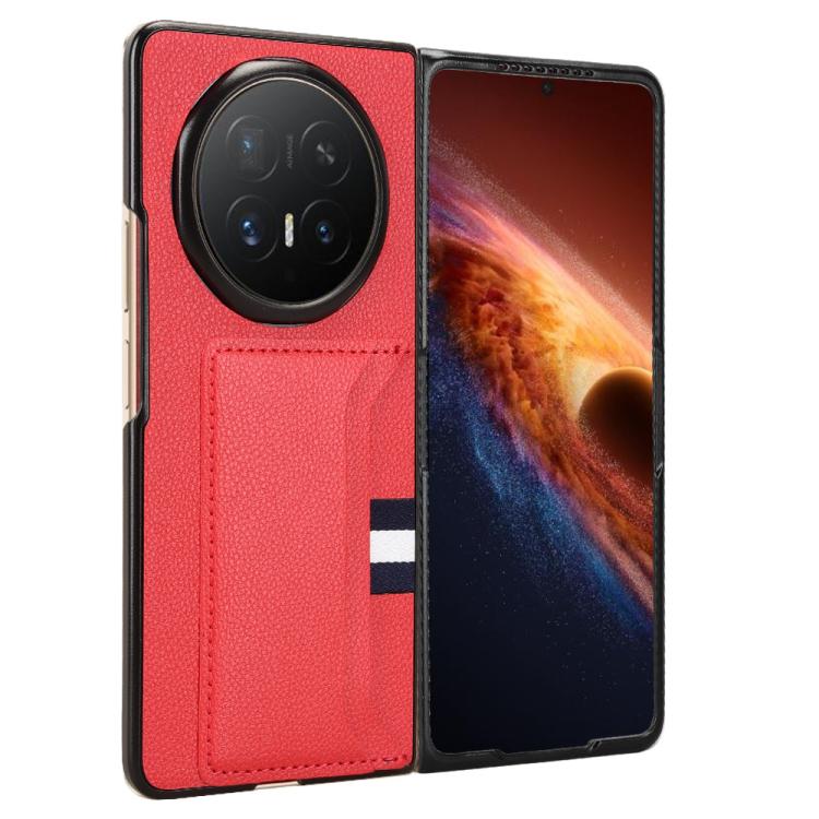 For Honor Magic V6 Litchi Texture Card Slots Back Cover Phone Case
