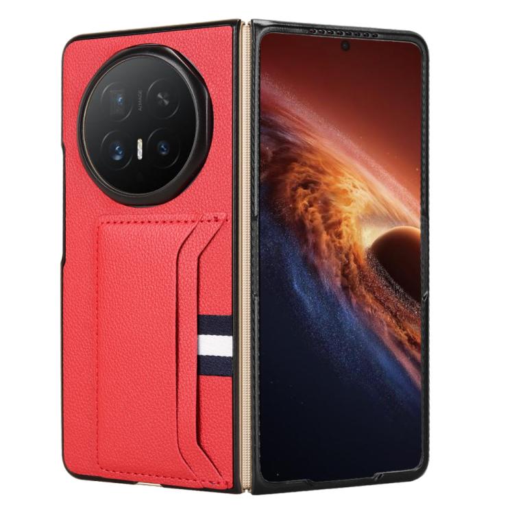 For Honor Magic V6 Litchi Texture Card Slots Back Cover Phone Case