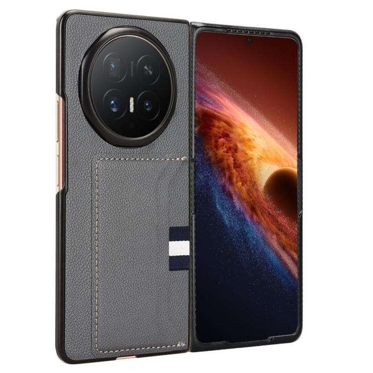 For Honor Magic V6 Litchi Texture Card Slots Back Cover Phone Case