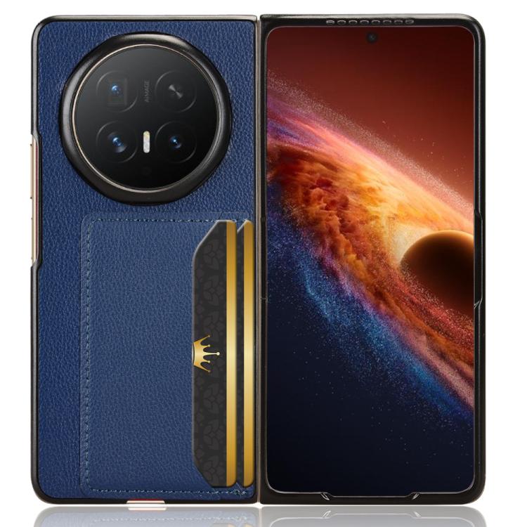 For Honor Magic V6 Litchi Texture Card Slots Back Cover Phone Case