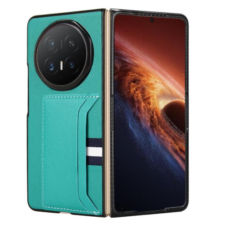 For Honor Magic V6 Litchi Texture Card Slots Back Cover Phone Case